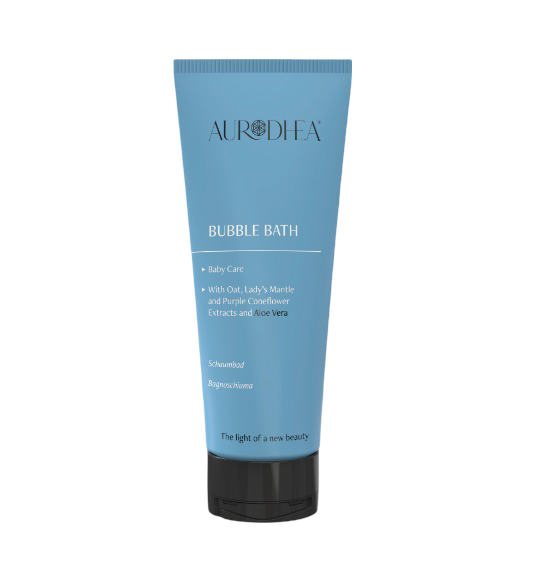 AURODHEA – Schaumbad für Babys – Hafer, Frauenmantel, Echinacea & Aloe Vera – 200 ml