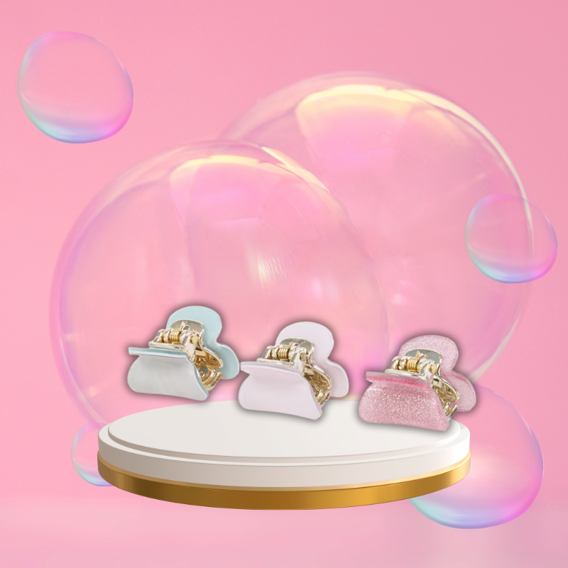 Hair Flowers - 3x Mini Clips