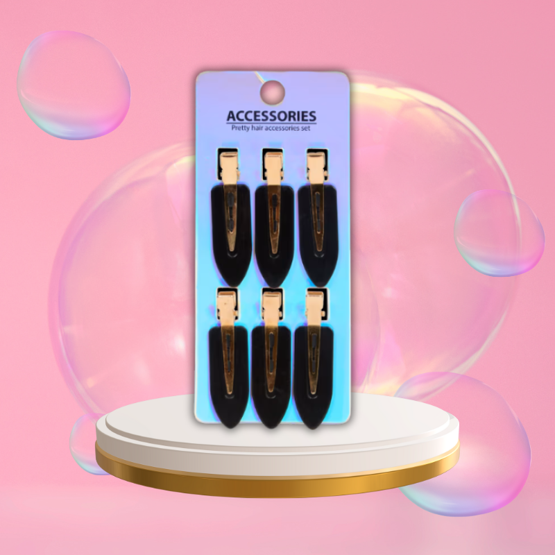 Flowers Hair - Clip Black